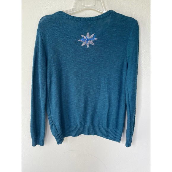 Desigual Size L Teal Pullover sweater - Picture 10 of 15